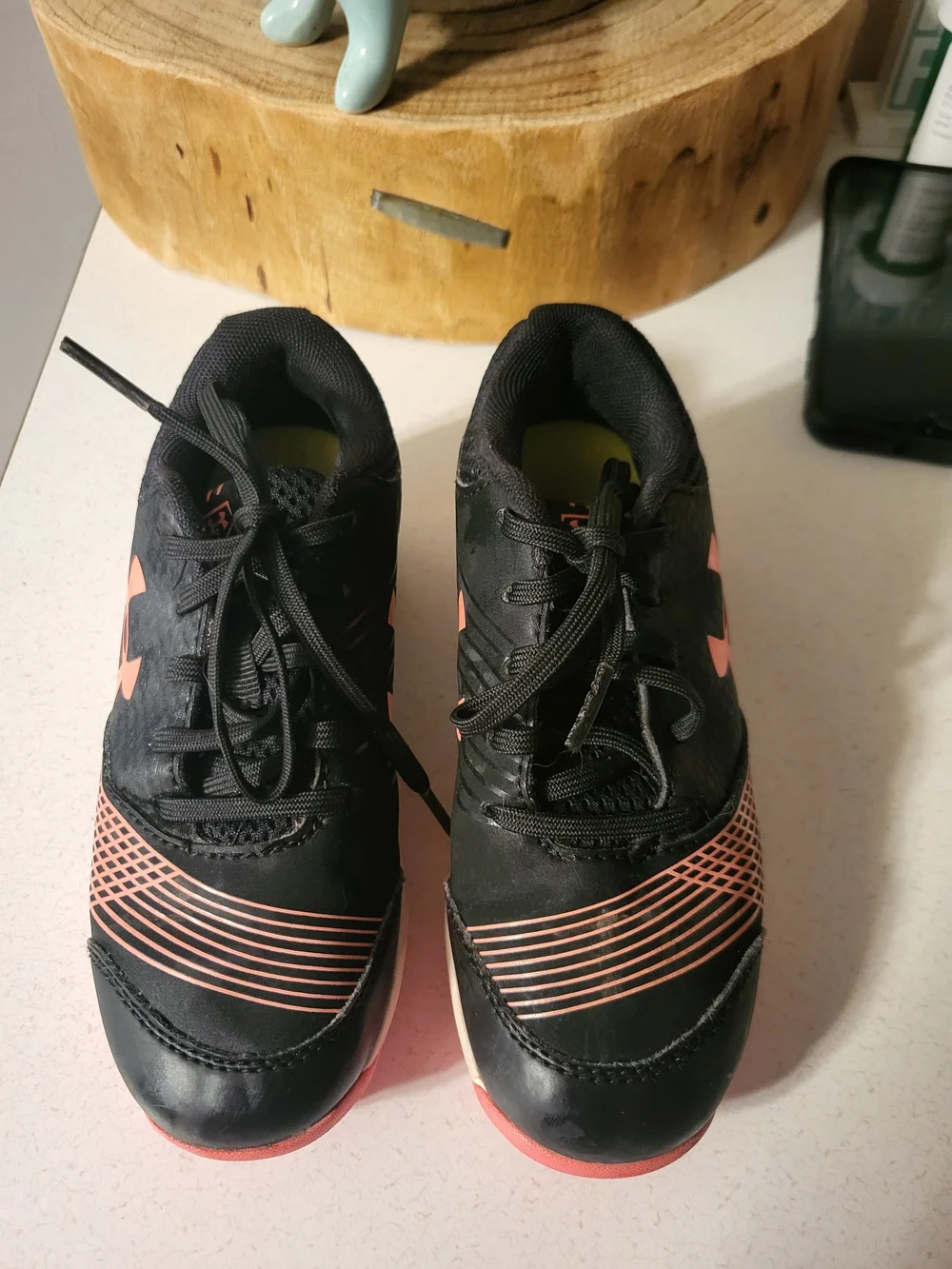 Girls Youth Under Armour Baseball Cleats 12 Black Pink